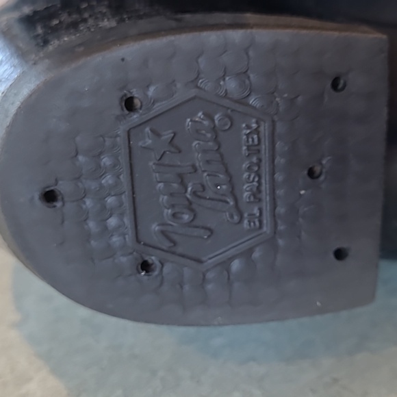 Tony Lama Men's 10.5D Style C 1912 Black Leather Cowboy boots - Picture 11 of 16